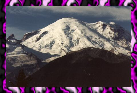 {Northern face of Mount Rainier}